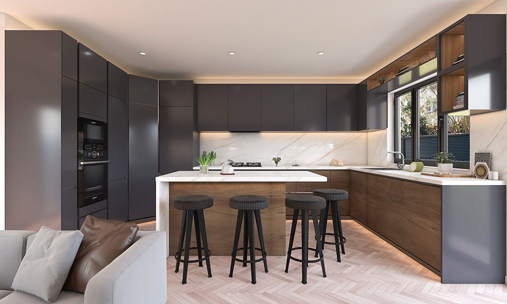 Essential Finishes for Luxury Wood Kitchen Cabinets You Should Consider